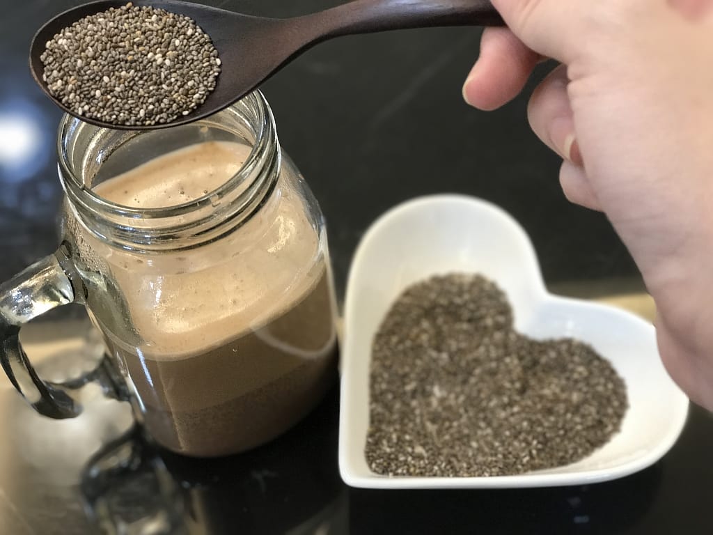 Adding Chia Seeds to drinks