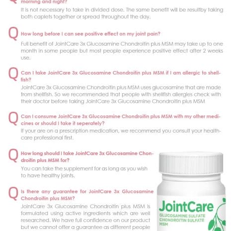 Cantley LifeCare Glucosamine FAQ